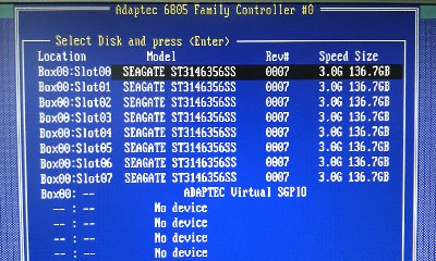 adaptec 6805 BIOS